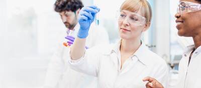 Scientists working in the laboratory.